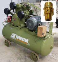 ⚙️[ราคาถูก] เซฟตี้วาล์ว ปั๊มลม SWAN 7.5-15HP (SWP307-SWP415) อะไหล่ปั๊มลม โปโลลม safety valve