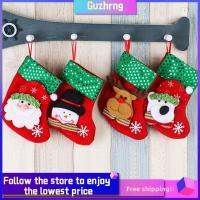 GUZHRNG 2PCS DIY Craft Charming Christmas Tree Decor Party Ornaments Santa Socks Festival Decoration