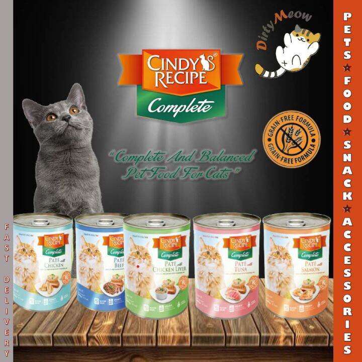 Cindy Recipe Complete And Balance Cat Can Food 400G (Wet Food) Lazada