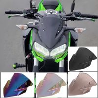 ☼▼❄กระจกบังลม Z400มอเตอร์ไซค์แผ่นกระจกรถยนต์กันลมกระบังหน้าสำหรับ Kawasaki Z 400 18 19 2020 2021 2022อุปกรณ์เสริมมอเตอร์ไซค์