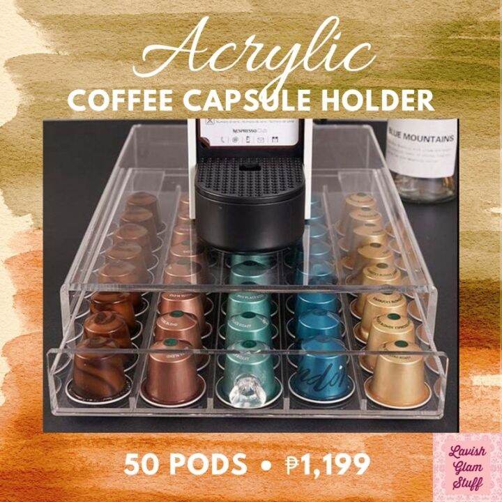 Acrylic Coffee Capsule Holder Pods Drawer for Nespresso Lazada PH