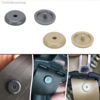 ▽♈ 10pcs Car Safety Seat Belt Buckle Stopper Automobile Seatbelt Spacing Limit Stop Plastic Black Gray Beige Button Car Accessories