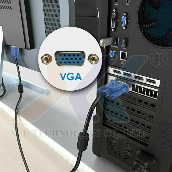 พร้อมส่ง-สายต่อจอ-vga-monitor-สายต่อจอคอมพิวเตอร์-ความยาว-1-5m
