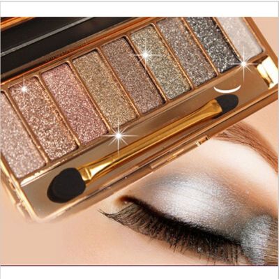 ✻✴ Eyeshadow Palette With Brush Nude Matte Natural Glitter Pastel Black Light Skin Beautiful Sparkly Women Makeup Eyes Powder