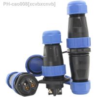 45A welding-free LD28 round waterproof aviation plug socket 2 core 3 pin 4 hole male and female butt joint rear nut connector