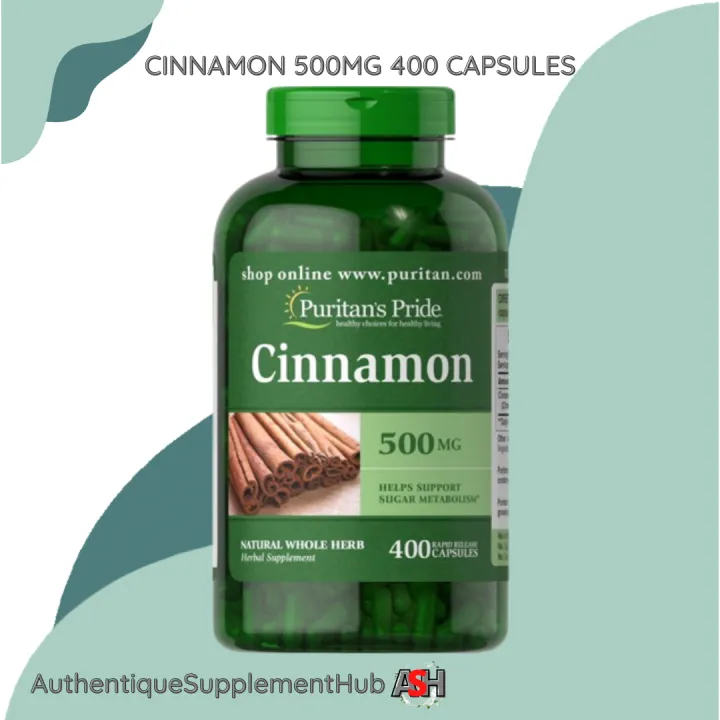 Puritan's Pride Cinnamon 500 mg, 400 Capsules Lazada PH