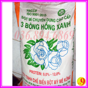 2kg bột mì chuyên dụng số 8, bột mì 3 bông hồng xanh