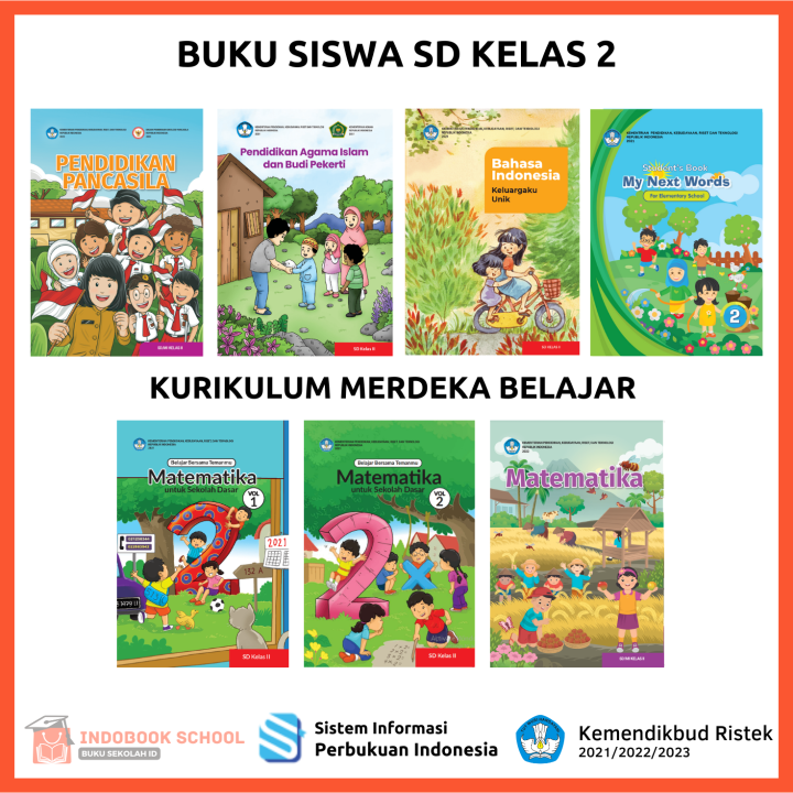 Buku Paket Siswa Kelas 2 II SD/MI Kurikulum Merdeka Belajar Kurmer ...