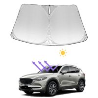 [HOT IUXKLKXLWSGH 551] รถ Sun Shade กระจกบังลมพับ UV Block ฉนวนกันความร้อนรถด้านหน้า Window Shade สำหรับ Mazda CX5 CX-5 2017 2018 2019 2020