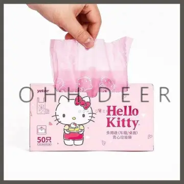 Hello Kitty Small Plastic Bags  Hello Kitty Plastic Trash Bag - Car Bag  Pink Red - Aliexpress