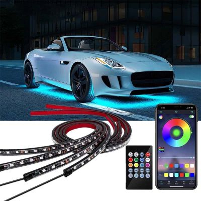 Car Underbody Light Led Decorative Lamp Auto RGB Underglow Flexible Strip APP Control Car Led Neon Light Car Accessories