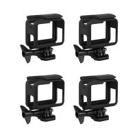 4X Frame for GoPro Hero (2018) / 6 / 5 Housing Border Protective Shell for Go Pro Hero6 Hero5 Black (Black)