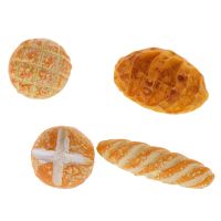 4Pcs/lot Scale 1/12 Simulation Bread Dollhouse Miniature Food Breakfast Snack Dessert Kitchen Toys Dollhouse Miniature