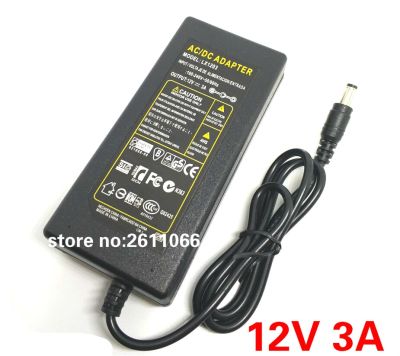 Holiday Discounts 12V3A DC 12V 3A AC 110-240V LED Light Power Adapter LED Power Supply Adapter Transformer For LED Strip 5050 2835 DC 5.5*2.5Mm