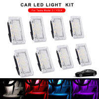 Mentol Lampu Kereta ชุดไฟ LED 248ชุดไฟท้ายประตูแอ่งน้ำโคมไฟภายในอาคาร LED 3 Y X S Penggantian Plug Mudah