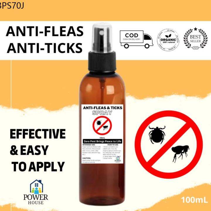 Powerhouse Fleas Ticks Spray, Ticks Away AntiTick Flea Spray for Dogs