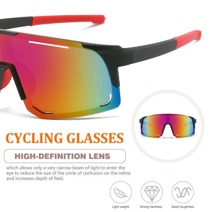 แว่นตากันลมป้องกัน-uv400สำหรับแว่นสำหรับปีนเขาเลนส์ขับขี่บนถนนแว่นตาแว่นกันแดดสำหรับปั่นจักรยานนักปั่น