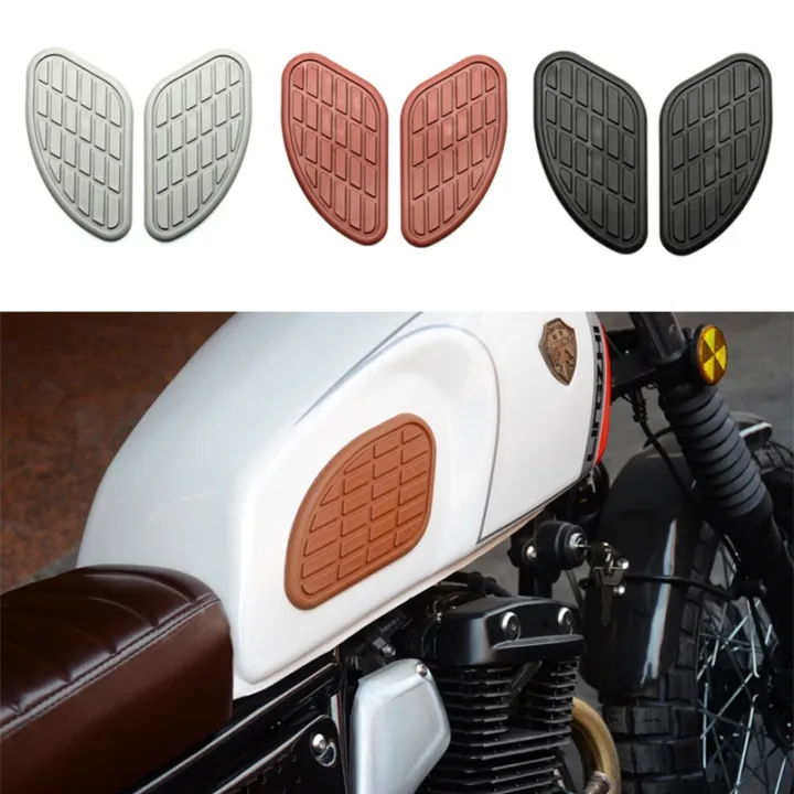 Universal Retro Motorcycle Cafe Racer Gas Fuel Tank Rubber Sticker ...