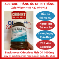 Bill Úc, Date 05 2023 Dầu cá Blackmores Fish Oil 1000mg 200 Capsules thumbnail