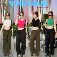 ?Spinnyhouse? เสื้อครอปชายเว้า Croptop ผ้าร่องเนื้อนุ่ม ยืดเยอะค่า น่ารักจนใจบางไปหมด ครอปกล้าม ท้าซัมเมอร์ รุ่น อนันดา