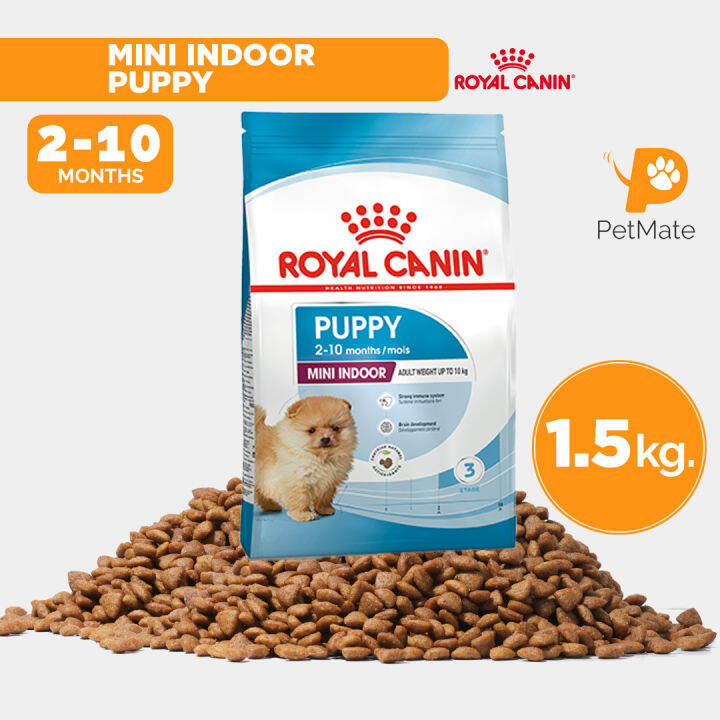 Royal Canin SHN Mini Indoor Puppy Age 2 to 10 Months Dry Dog Food 1.5kg ...