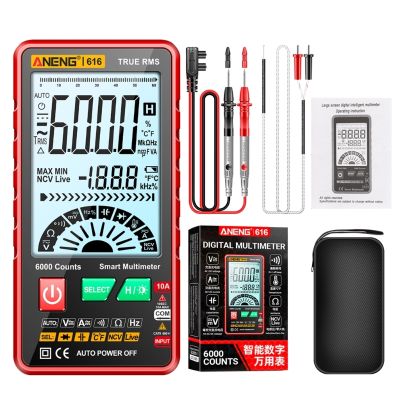 6000 Counts Multimeter For Voltage Current Resistance Temperature Live Wire Testing TRMS Auto Digital Instrument Tester