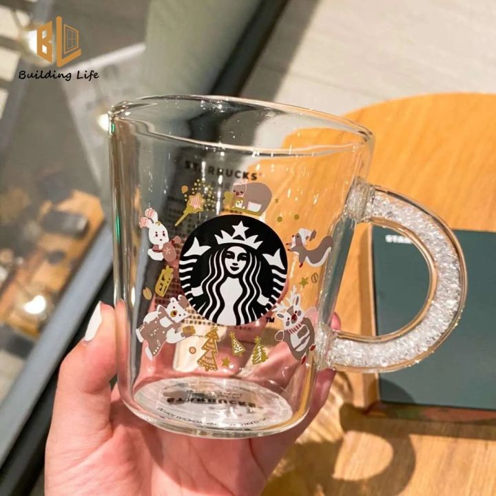 Starbucks Can Glass Coffee Cup / Can Glass Cup / Xmas Gifts 