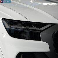 สติกเกอร์ไฟหน้ารถแบบโปร่งใสสีดำ,สติกเกอร์ TPU โปร่งใสสำหรับรถ Audi Q8 S8 RSQ8อุปกรณ์เสริม2019 2020