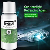 Car Cleaner Window Glass Headlight Cleaning Accessories Polishing Headlight Agent Bright White Repair Lamp HGKJ-8 20ml Upholstery Care