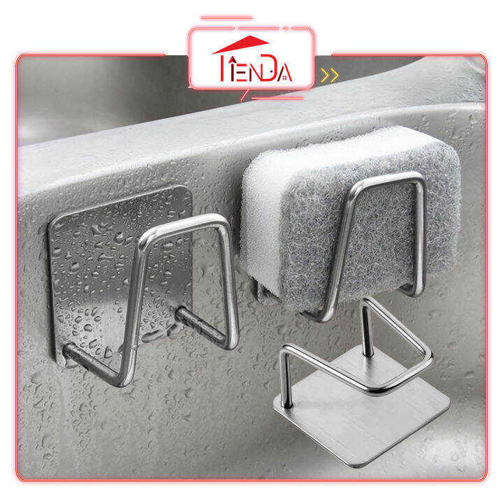 Kitchen Stainless Steel Sponge Holder Sink Sponge Holder Drain Drying