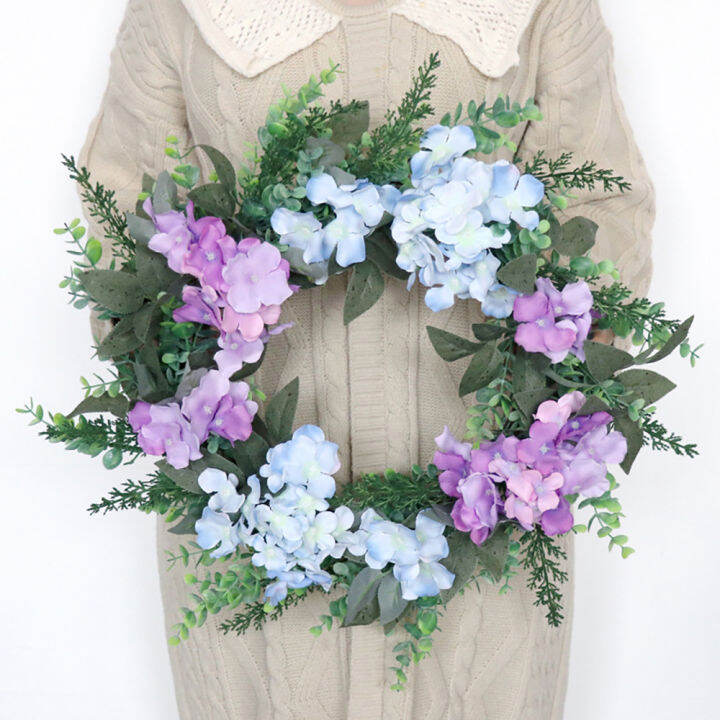 spring-wreath-artificial-hydrangea-wreath-for-all-seasons-round-eucalyptus-wreath-for-front-door-farmhouse-wall-decor