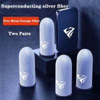 ❒ Glass Silver Fibre Mobile Games Finger Sleeve Sweat-Proof Gaming Finger Cover Game Gloves Non-slip for Touch Screen Mobile Phone