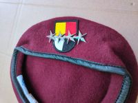 Tomwang2012 U.S. Army 3th Airborne Special Forces Group Wool Red Beret OFFICER 4 STAR GENERAL RANK INSIGNIA Military Hat