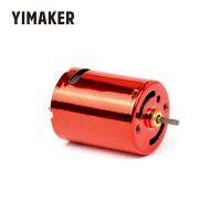 Yimaker 370มอเตอร์ลูกโป่งยางขนาดเล็ก7.4V 11.1V มินิความเร็วสูงสีแดง370ตลับลูกปืนแบบคู่มอเตอร์ Dc สามารถย้อนกลับได้ในเชิงบวก