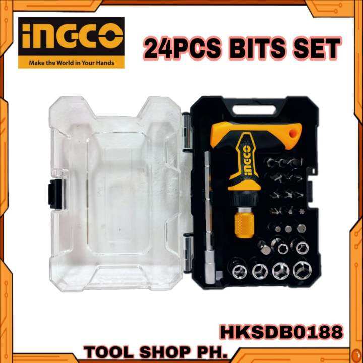 INGCO 24PCS T-Handle Wrench Screwdriver Set HKSDB0188 | Lazada PH
