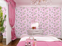 kawaiibed WallKT15 วอลเปเปอร์สติ๊กเกอร์คิตตี้ ขนาดกว้าง 45 เซน ยาว 10 เมตร ราคาถูกสุดๆ