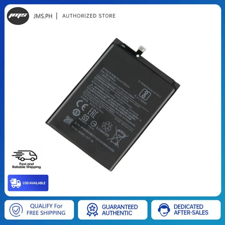 Xiaomi BN54 Battery For Xiaomi Redmi Note 9 Note9 Redmi 10X 4G | Lazada PH