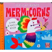 หนังสือนิทานเด็ก ภาษาอังกฤษ บอร์ดบุค MERMICORNS MIX&amp;MATCH BOOK/ใหม่ นอกซีล