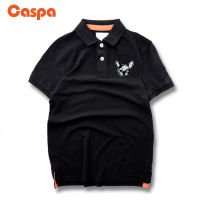 Caspa เสื้อโปโลลายปักน้องหมาสุดน่ารัก เสื้อคอปกแขนสั้นผ้าฝ้าย สามารถใส่ได้ทั้งผู้หญิงผู้ชาย แฟชั่น วัยรุ่น - M437T