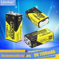 lffa33 3PCS LiitoKala 9V 1100mAh Li-ion Rechargeable Battery Up to 1500 Cycles Type-C 6F22 For RC Helicopter Model Microphone Toy