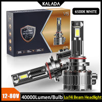 Kalada 2ชิ้น60W 20000LM Canbus H4ไฟหน้ารถมอเตอร์ไซค์แบบ LED ชิพ CSP 3570สำหรับ Lampu Depan Mobil H1 H7 H11 9005/HB3 Hi/Lo Beam โคมไฟอัตโนมัติไม่มีข้อผิดพลาด6000K