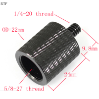 STF New Thread ADAPTER ไมโครโฟนขาตั้ง5/8 "27 FEMALE TO 1/4" 20 MALE Camera tripod