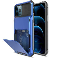 สำหรับ iPhone 15 Pro Max/ 14 Pro/iphone 13 Wallet Case Card Holder Shell (สูงสุด4ใบ) พร้อมช่องเสียบการ์ดผู้ถือ Hybrid Dual Layer ทนทานป้องกันกันชน Hard Shell สำหรับ iPhone 15 Plus/14 Pro Max/14 Plus/ 13 Pro Max/ 12 Pro Max/ 12/iphone 11 Pro Max