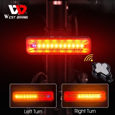 ✤♠ Remote Turn Signal Bike Light LED Direction Indicator MTB Bicycle Rear Light USB Rechargeable Safety Warning Cycling Taillight