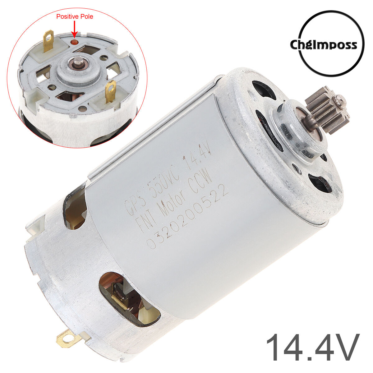 RS550 18V DC Motor 11 Teeth Two-speed High Torque Gear Box for Cordless Electric 