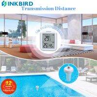 INKBIRD Updated Version Wireless Swimming Pool Thermometer IBS-P01R Waterproof Quality Material for Bathtub,Hot Spring,Fishpond