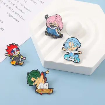 Anime Collection Enamel Pins Set Custom Cartoon Icon Brooch Lapel Badge  JOJO Bojji Nezuko SK∞