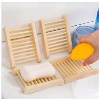 Bamboo Case Tray Creative Simple Household Wooden Drain Soap Box Kitchen Plate Box Container Portable Bathroom Storage Rack 2Pcs Soap Dishes