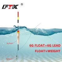 FTK 5ชิ้นแพตกปลา Barguzinsky Fir Float คุณภาพสูงทุ่นตกปลา2G-6G สำหรับการตกปลาทะเลอุปกรณ์พลาสติก