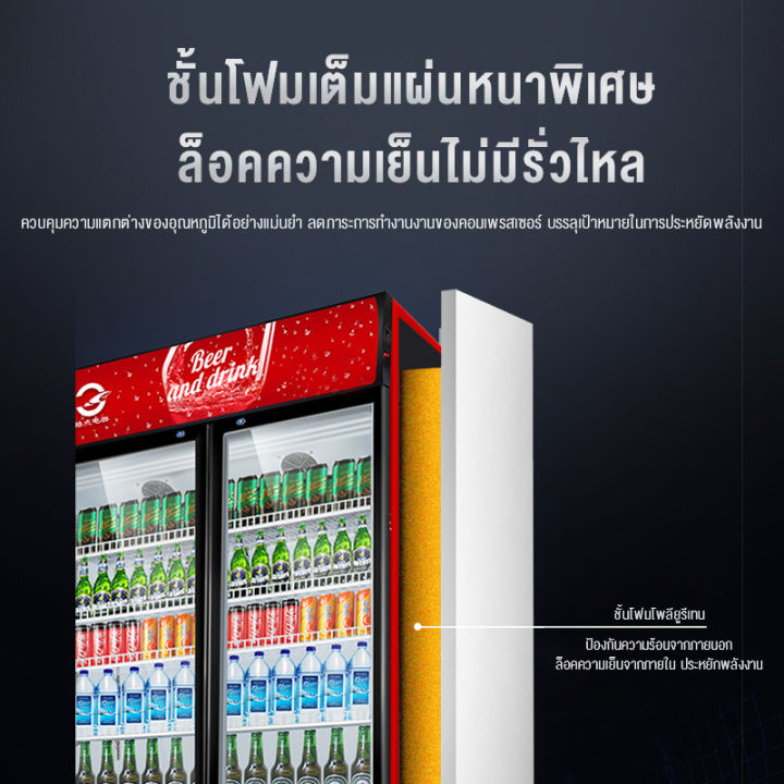 bit-cheaper-new-ตู้แช่-ตู้เย็น-ตู้แช่เย็น-ตู้แช่เครื่องดื่ม-กระจกหนา-2-ชั้น-ตู้เก็บความเย็น-ตู้เย็นเชิงพาณิชย์-ตู้เย็นขนาดใหญ่-อุณหภูมิ-2-15-องศา